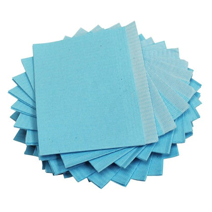 Adenna® Patient Bibs, Lap Cloths, 2 layers of paper + 1 layer of poly film