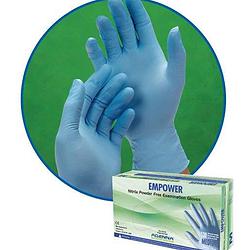 EMPOWER - Blue Nitrile Powder Free Exam Gloves (100 ct)