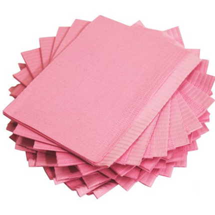 Adenna® Patient Bibs, Lap Cloths, 2 layers of paper + 1 layer of poly film
