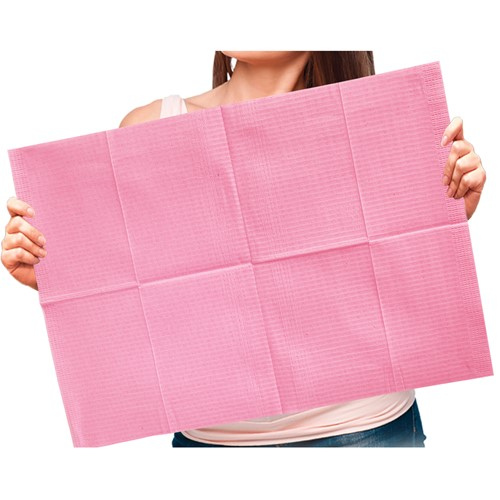 Adenna® Patient Bibs, Lap Cloths, 2 layers of paper + 1 layer of poly film