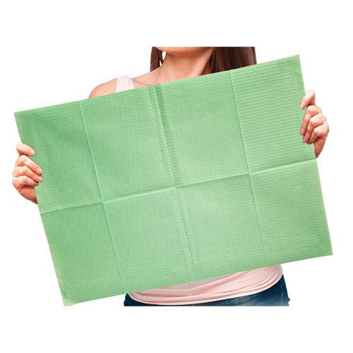 Adenna® Patient Bibs, Lap Cloths, 2 layers of paper + 1 layer of poly film