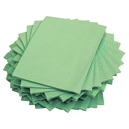 Adenna® Patient Bibs, Lap Cloths, 2 layers of paper + 1 layer of poly film