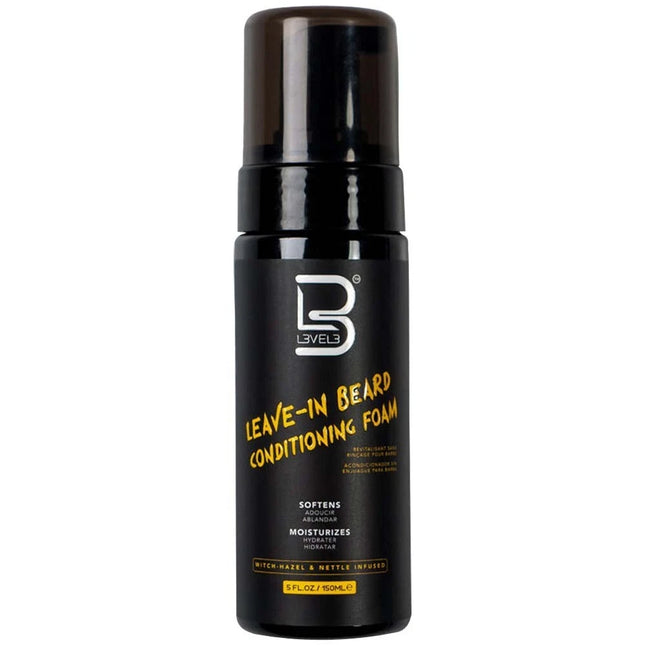 L3VEL3 Leave-in Beard Conditioning Foam