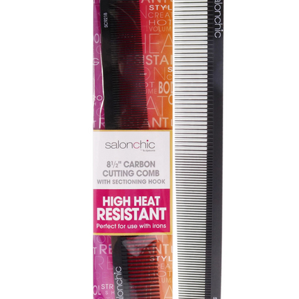 Salonchic 8.5" Carbon Hight Heat Resistant Cutting Comb