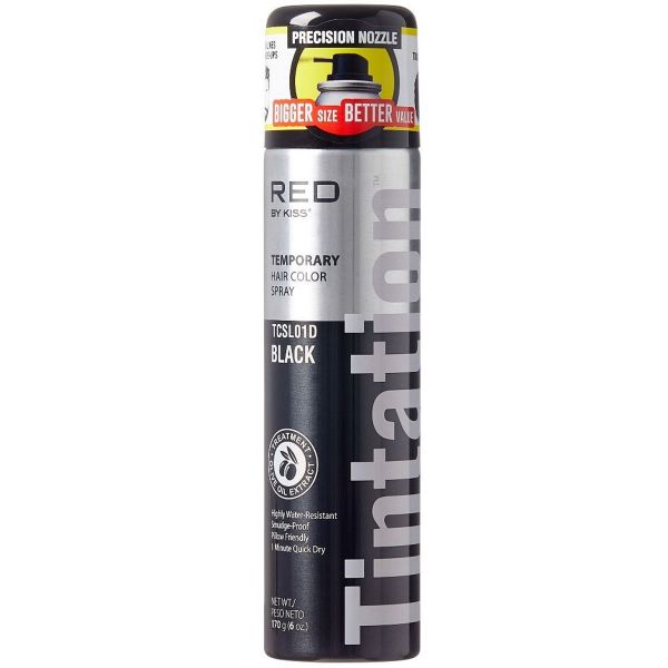 Temporary Hair Color Spray TCSL01D Black 6oz